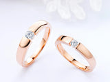 Allergy Free Zircon Engagement Wedding Band Ring