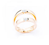 Allergy Free Zircon Engagement Wedding Band Ring