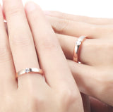 Allergy Free Zircon Engagement Wedding Band Ring