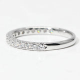 Tibetan Silver Anti Allergy CZ Engagement Wedding Ring