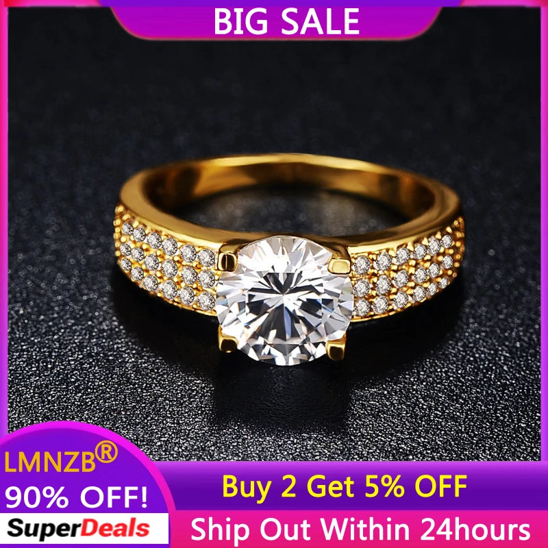 Yellow Zirconia Inlay Tibetan Silver Rings for Women