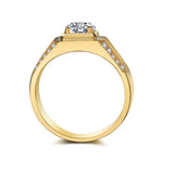 Tibetan Silver CZ Zircon Men's Wedding Band