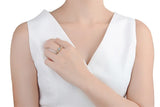 Tibetan Silver Zirconia Ring Engagement Wedding Women XR243
