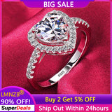 Tibetan Silver Heart Zirconia Ring for Women