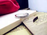 Tibetan Silver Half Circle Zircon Ring LR012