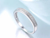 Tibetan Silver Half Circle Zircon Ring LR012