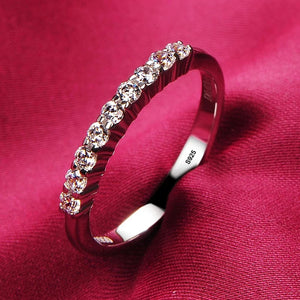 Tibetan Silver 3 Layer Wedding Band Women Engagement Ring
