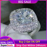 Tibetan Silver Flower CZ Zircon Ring Wedding Jewelry R680