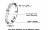 Tibetan Silver Couple Rings Frosted Anniversary Wedding Band