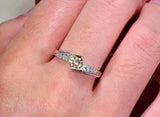 Tibetan Silver Zirconia Wedding Band Jewelry