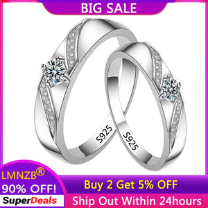 Tibetan Silver Couple Rings Engagement Wedding Bands