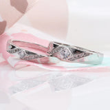 Tibetan Silver Couple Rings Engagement Wedding Bands
