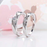 Tibetan Silver Couple Rings Engagement Wedding Bands