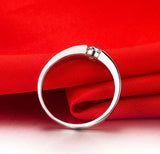 Tibetan Silver Ring Men 1.0ct Zirconia Wedding Band