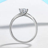 Tibetan Silver Zircon Rings For Women Wedding Band Jewelry