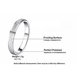 Unisex Unique Frosted Ring Tibetan Silver Wedding Band LR07
