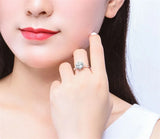 Tibetan Silver Ring with Cubic Zircon for Women
