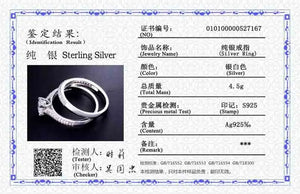Tibetan Silver Zircon Wedding Band Set for Women R131