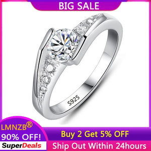 Tibetan Silver 0.5ct Zirconia Engagement Wedding Ring