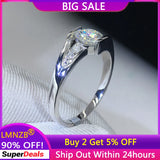 Tibetan Silver 0.5ct Zirconia Engagement Wedding Ring