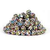 100pcs Silicone Baby Teether Beads Tie Dye Leopard Terrazzo Dalmatian Camo BPA