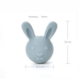 10pcs Rabbit Silicon Beads for Teething Necklace DIY Baby Teether Beads