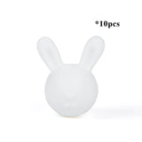 10pcs Rabbit Silicon Beads for Teething Necklace DIY Baby Teether Beads
