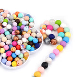 12mm Round Silicone Teething Beads 40pcs DIY Nursing Necklace Chew Beads