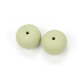 15pcs Abacus Silicone Teething Beads Necklace Chew Bead For Baby