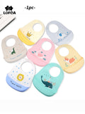 Waterproof Silicone Bibs for Kids, Adjustable for Toddler Breakfast Feedings