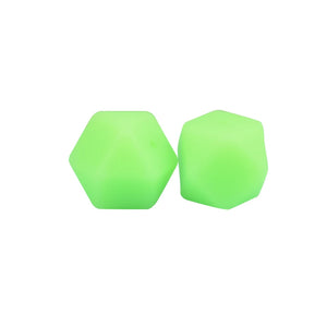 20pcs Luminous 14mm Mini Hexagon Baby Accessories Food DIY Glow In The Dark