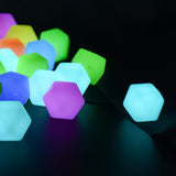 20pcs Luminous 14mm Mini Hexagon Baby Accessories Food DIY Glow In The Dark