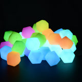 20pcs Luminous 14mm Mini Hexagon Baby Accessories Food DIY Glow In The Dark