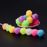 20pcs Luminous 14mm Mini Hexagon Baby Accessories Food DIY Glow In The Dark