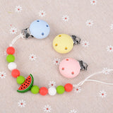 5 Pcs Silicone Pacifier Clip Accessories for DIY Chain Tool Teether BPA Free