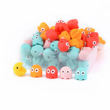 5pcs Ghost Bead Silicone BPA Baby Teethers DIY Pacifier Clip Chain
