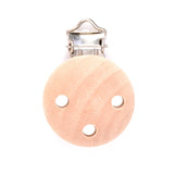 5pcs Baby Wooden Pacifier Clip DIY Silicone Beads Chain Accessory