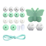 Silicone Beads Set DIY Accessories Set Pacifier Chain Clips