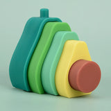 Silicone Building Blocks House Silicone Teether Avocado Soft Block Game Toys