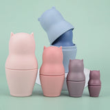Silicone Building Blocks House Silicone Teether Avocado Soft Block Game Toys