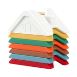 Silicone Building Blocks House Silicone Teether Avocado Soft Block Game Toys