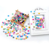 200pcs 12mm Silicone Lentil Beads Teether DIY Teething Necklace BPA-Free