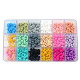 200pcs 12mm Silicone Lentil Beads Teether DIY Teething Necklace BPA-Free