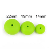 50pcs Mini Abacus Silicone Teething Beads Necklace Chew Bead For Bab