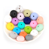 50pcs Mini Abacus Silicone Teething Beads Necklace Chew Bead For Bab