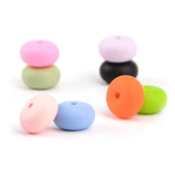 50pcs Mini Abacus Silicone Teething Beads Necklace Chew Bead For Bab