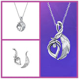LOL Game Rakan & Xayah Pendant 925 Silver Sweater Necklace Women Couple
