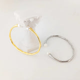 Natural Pearl Bracelet Brass Jewelry