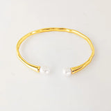 Natural Pearl Bracelet Brass Jewelry