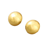 Brushed Matte Texture Ear Clip Brass Earrings